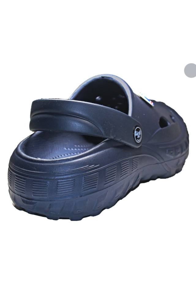Incaltaminte de lucru bleumarin pentru femei- Clogs cu detalii aplicate