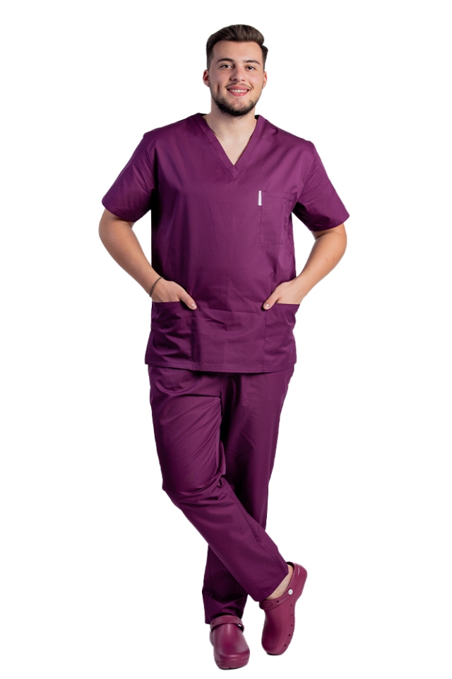 Uniforma de lucru barbati visina cu pantaloni cu snur si elastic in talie