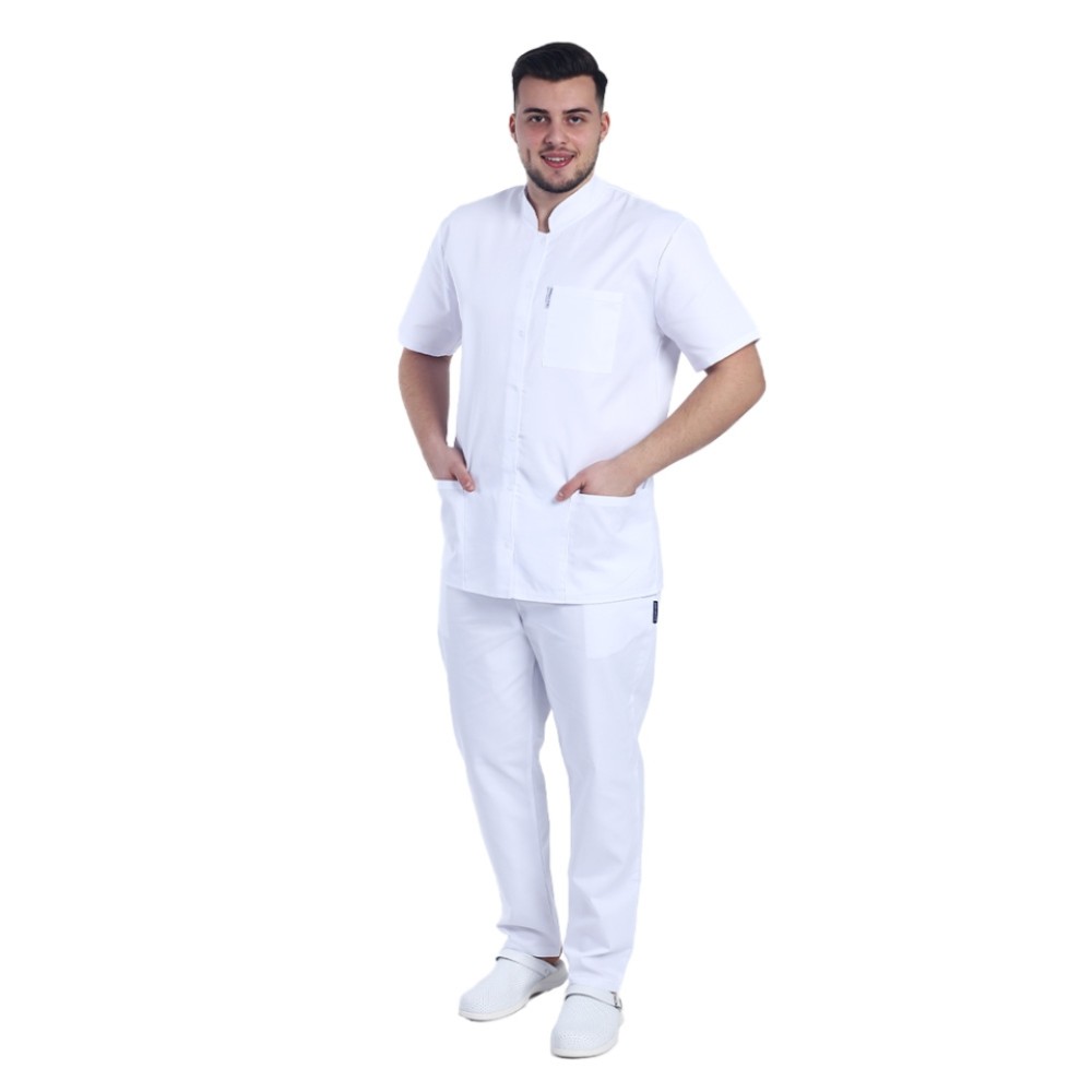 Uniforma bucatar tip tunica alba