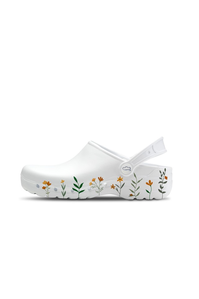 Incaltaminte de lucru Flotantes Spring albi antibacterieni unisex