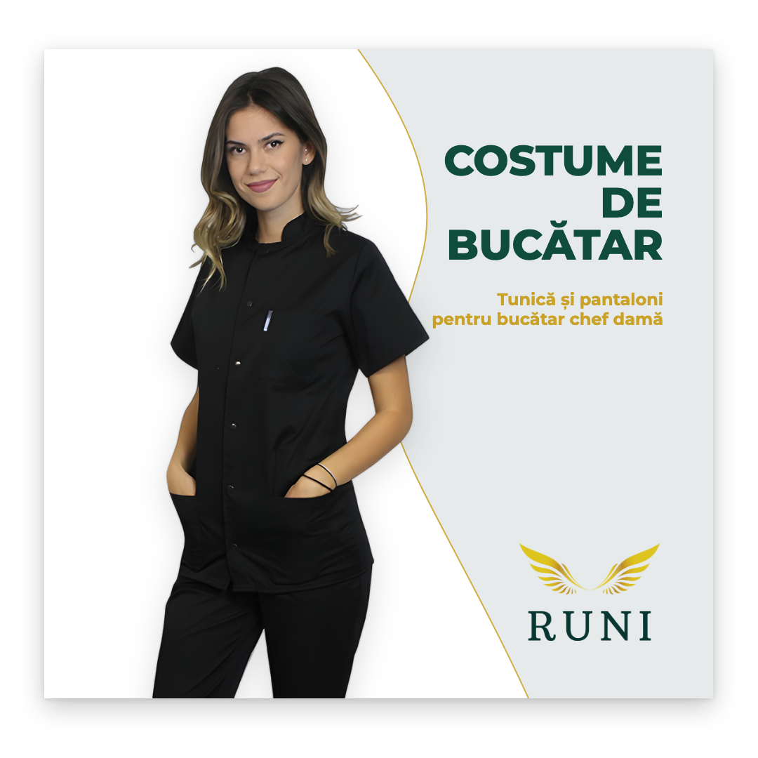 Costume de bucătar damă — ghid complet pentru alegerea tunicii și a pantalonilor potriviți